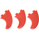 3 pi�ces ailerons de surf en fibre de verre - set de d�rives thruster pour longboard et paddle board, ...
