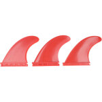 3 pi�ces ailerons de surf en pvc pour planche longboard, accessoires de sup - rouge