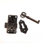 3 pi�ces antique serrure meubles, serrures r�tro avec cl�s, ensemble de serrure antique, pour bo�tes ...
