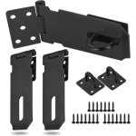 3 pi�ces moraillon de cadenas avec vis, verrou de porte acier inox, moraillon loquet pour placard tiroir ...