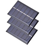 3 pi�ces panneau solaire polysilicium 100ma 0. 3w pour chargeur de petits appareils �lectroniques 65x48mm ...