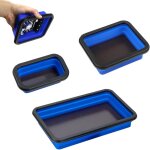 3 pi�ces plateau magn�tique, plateau pliable set, accessoires d'atelier pour petits boulons �crous, rondelles ...