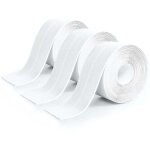 3 pi�ces rouleau joint silicone blanc salle de bain, ruban adh�sif blanc cuisine ruban d'�tanch�it�, ...