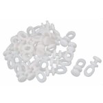 30 glisseurs de rail pour rideaux - roulettes, crochets et poulies coulissantes - pour fen�tres, voilages ...