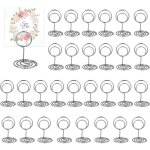 30 pi�ces argent porte nom table, porte photo pince, porte photo sur pied, porte cartes de table pour ...