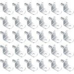 30 pi�ces chevilles de support d'�tag�re m�tal, 5mm l forme support �querre pour meuble armoire placard ...