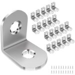 30 pi�ces �querre de fixation, �querre m�tal 20 � 20 mm, equerre de fixation 90 degr�s, equerre inox ...