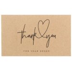 30 pi�ces �tiquettes de voeux merci pour votre commande carte en papier kraft pour petit magasin cadeau ...