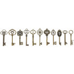 30 pi�ces grandes cl�s squelette en bronze antique cl� rustique pour la d�coration de mariage faveur, ...