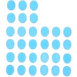 30 pi�ces pads silicone anti - bruit pour batterie, amortisseurs de son bleus pour toms et caisse claire ...