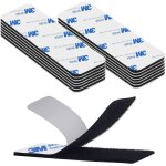 30 pi�ces scratch autocollant double face 3x10 cm ? bande agrippante extra forte rectangulaire