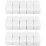 30 d�s vierges 16mm � personnaliser pour jeux de maths et enseignement, lot de cubes blancs �ducatifs. ...