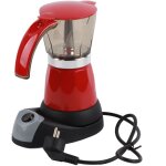 300 ml / 6 tasses 480 w �lectrique moka pot d�tachable cuisine cuisini�re cafeti�re rouge