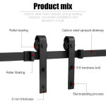 300cm syst�me coulissant quincaillerie kit de rail roulettes pour porte coulissante hardware pour une ...