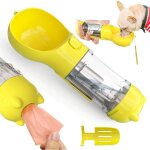300ml gourde pour chien, 3 en 1 portable bouteille d'eau pour chien avec pelle � merde et sac � ordures, ...