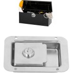 304 acier inoxydable rv porte loquet bo�te � outils serrure encastr� avec 2 cl�s pour rv remorque camions ...