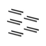 5 paires de coulisses a billes pour tiroirs  sortie totale, h 45 mm, l 600 mm, noir - emuca