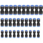 30pcs connecteur droit pneumatique, raccords de fixation � d�gagement rapide en plastique pour tubes ...