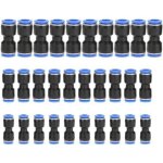 30pcs connecteur droit pneumatique, raccords de fixation � d�gagement rapide en plastique pour tubes ...