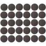 30x cache vis adh�sif autocollant diam�tre 20mm bouchon trou meuble table chaise maison, bois marron ...