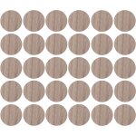 30x cache vis adh�sif autocollant diam�tre 20mm bouchon trou meuble table chaise maison, bois orme clair ...