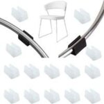 32pcs patin pied chaise tube embout tampon capuchon bouchon protection plancher meuble forme u en plastique ...