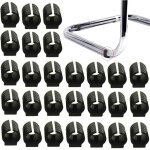 32pcs patin pied chaise tube embout tampon capuchon bouchon protection plancher meuble forme u en plastique ...