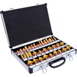 35 pi�ces m�ches de routeur en carbure de tungst�ne outil de fraisage du bois pour routeurs �lectriques ...