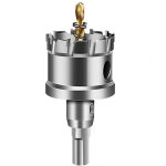 Memkey ? scie cloche tct 35mm pour m�tal dur ? profondeur de coupe 25mm ? tige de 10mm ? avec foret pilote ...