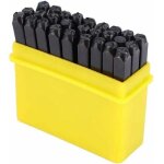 36 pi�ces poin�ons lettres et chiffres, acier au carbone tremp�, hauteur 4 mm, pour estampage sur m�tal, ...