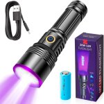 365 nm lampe uv torche, 20w rechargeable uv lampe, lampe de poche � lumi�re noire, led uv torche pour ...