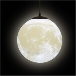 3d moon lustre - lune plafonnier lustre lune plafonnier planete suspension luminaire lune restaurant ...