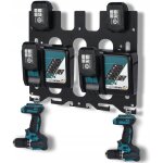 3en1 support mural pour applicable makita batteries 18v 14. 4v, pour makita chargeurs, pour 2x dc18rc ...