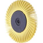 3m - brosse radiale bristle brush bb - zb, � x �pais. : 150 x 12 mm, grain 80, couleur jaune, nombre ...