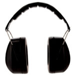 3m casque anti - bruit avec serre - t�te pliable 90563e, snr 30 db, noir