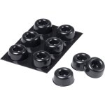 Pied d'appareil 3m sj5009s bl autocollant, rond noir (� x h) 22. 3 mm x 10. 1 mm 6 pc(s)