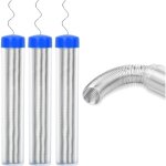 3pcs fil de soudure, 0. 8mm fil � souder sans plomb, fil etain soudure, fil d'�tain portatif avec colophane ...
