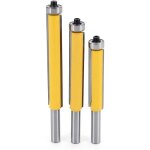 3pcs fraise à copier, 8mm tige outils de fraisage de menuiserie bricolage de coupe avec roulement supérieur, ... 3pcs fraise à copier, 8mm tige outils de fraisage de menuiserie bricolage de coupe avec roulement supérieur, ...