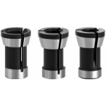 3pcs jeu d'adaptateurs de mandrin � pince de serrage 6mm / 6. 35mm / 8mm t�te de mandrin de collet pour ...