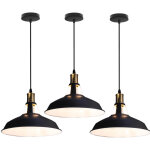 Axhup - 3 pack lustre suspension r�tro vintage luminaire industrielle e27 en fer plafonnier pour salon ...