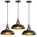 3pcs suspension luminaire rtro en mtal lampe  suspension vintage plafonnier d'intrieur pour cuisine, ...
