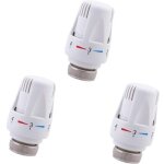 3pcs tete radiateur thermostatique m30 x 1, 5 valves thermostatiques pour radiateur, t�te de remplacement ...