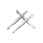 3pcs timbre pinces pincettes philat�lie outils ( acier inoxydable, argent ) - lntyq