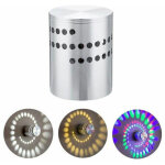 3w led plafonnier color� rvb spirale trou applique murale led luminaire �clairage moderne cr�atif int�ri ...