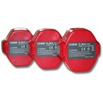 3x batterie remplacement pour makita 1434, 192600 - 1, 1435, 1422, 1422 192600 - 1, 1433, 1435f, 1420 ...