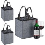 3x sacs  bouteilles, 9 boissons, porte - boissons, pour vin, bire, consignes, collecteur, 45x24x24 ...