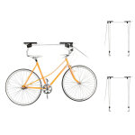 3x supports v�lo rangement v�lo plafond garage ascenseur vtt stockage bicyclette, noir