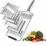 4 en 1 cuisine mandoline trancheuse multifonctionnelle en acier inoxydable manuel coupe - l�gumes 4 modes ...