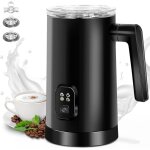 4 en 1 mousseur � lait �lectrique 350ml mousseur a lait, multifonction chauffe lait chocolatiere, mousseur ...