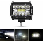 4' 60w projecteur led lampe de travail barre led phare 10800lm, etanche ip67, feux antibrouillard pour ...
